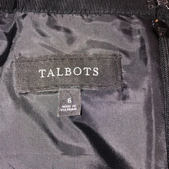 Talbots size 6 black & white knit pencil skirt with pockets - Picture 4 of 7